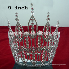 Alta qualidade rhinestone princesa coroa, AB coroa de cristal para a noiva,